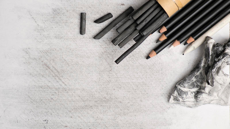 Charcoal Pencils Using Techniques