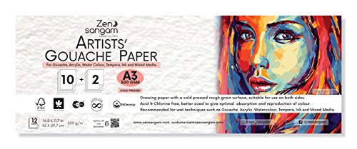 Gouache Paper โ Gouache Sheets โ Wet Media โ Gouache โ A3