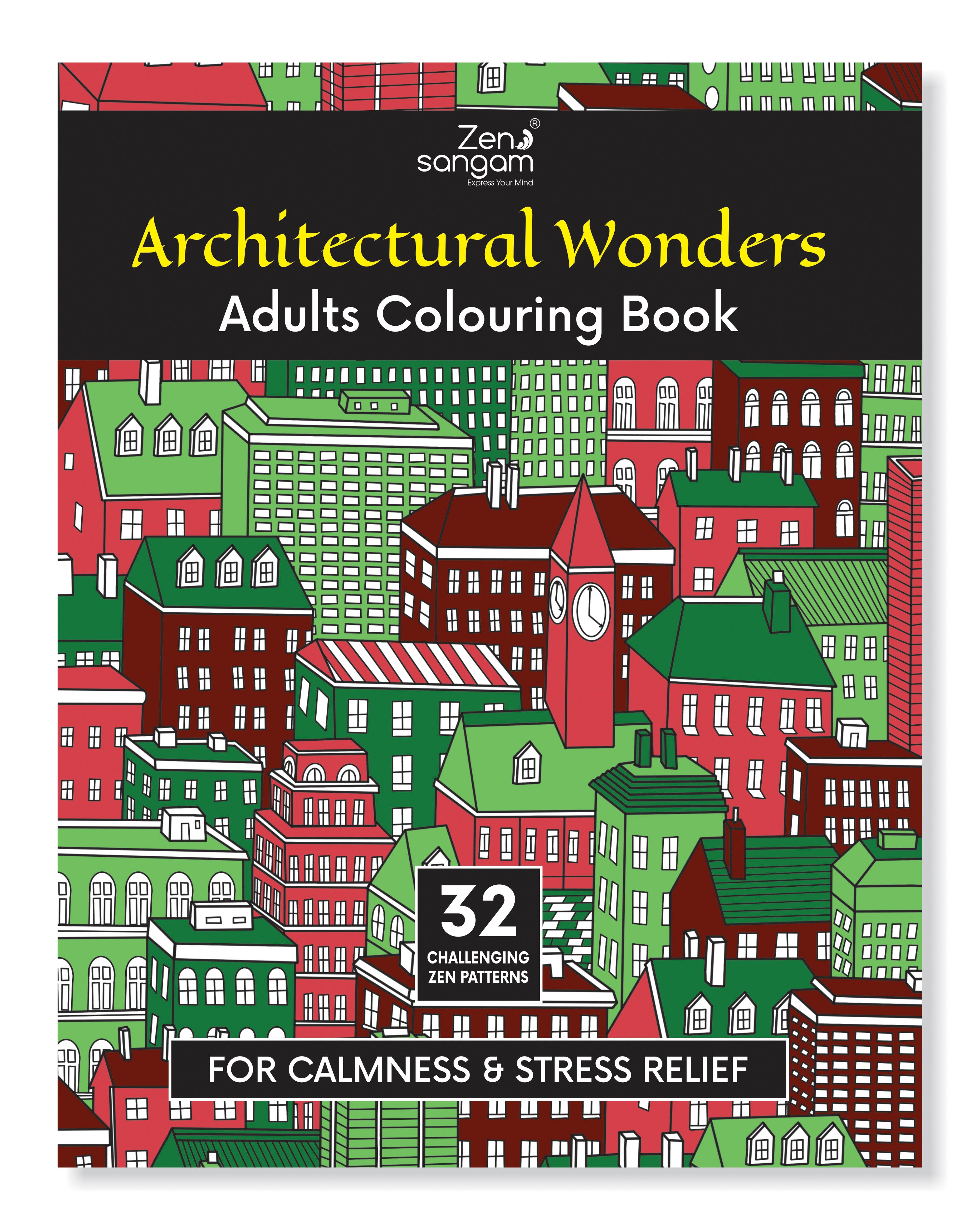 Adult Colouring Book - Architectural Wonders