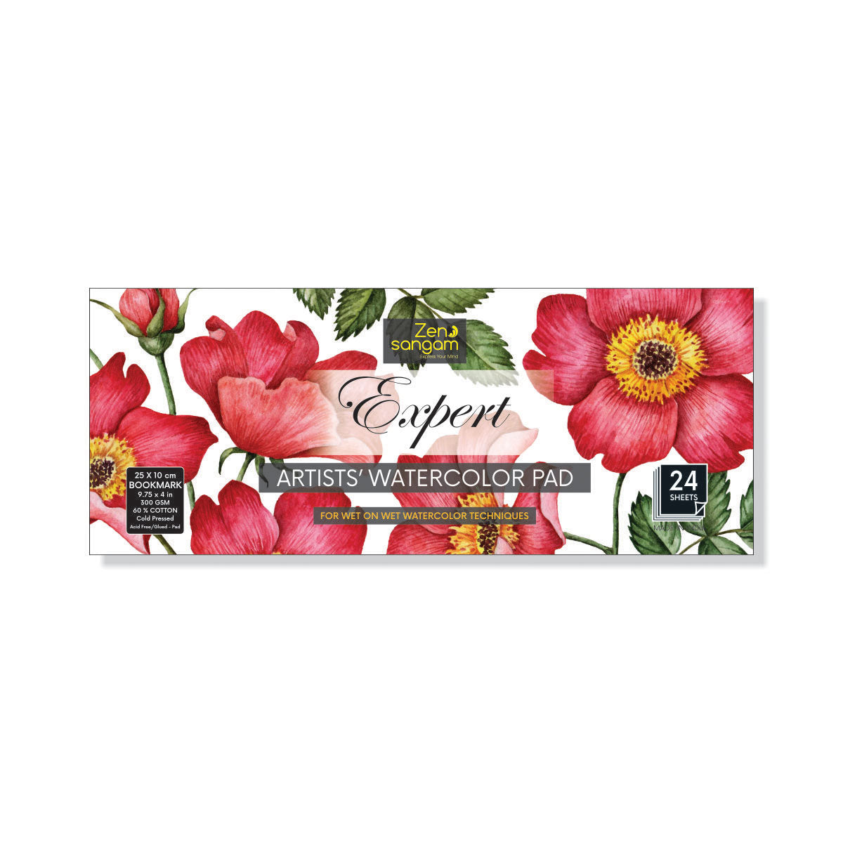 Watercolour - Watercolour Bookmark Pad - Watercolour Sketchpad