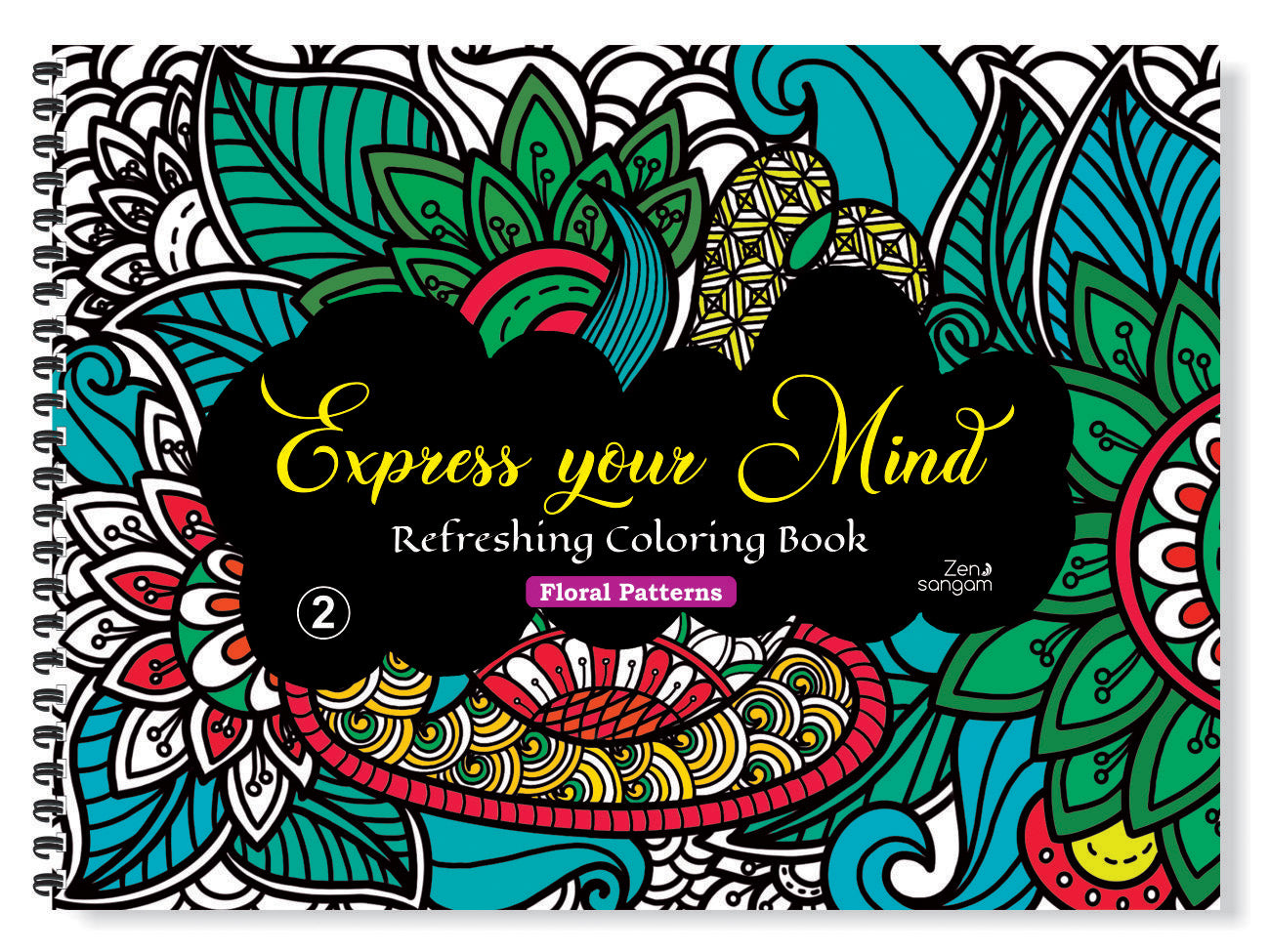 Colouring Book – For Adults - Floral Patterns - Zentangles