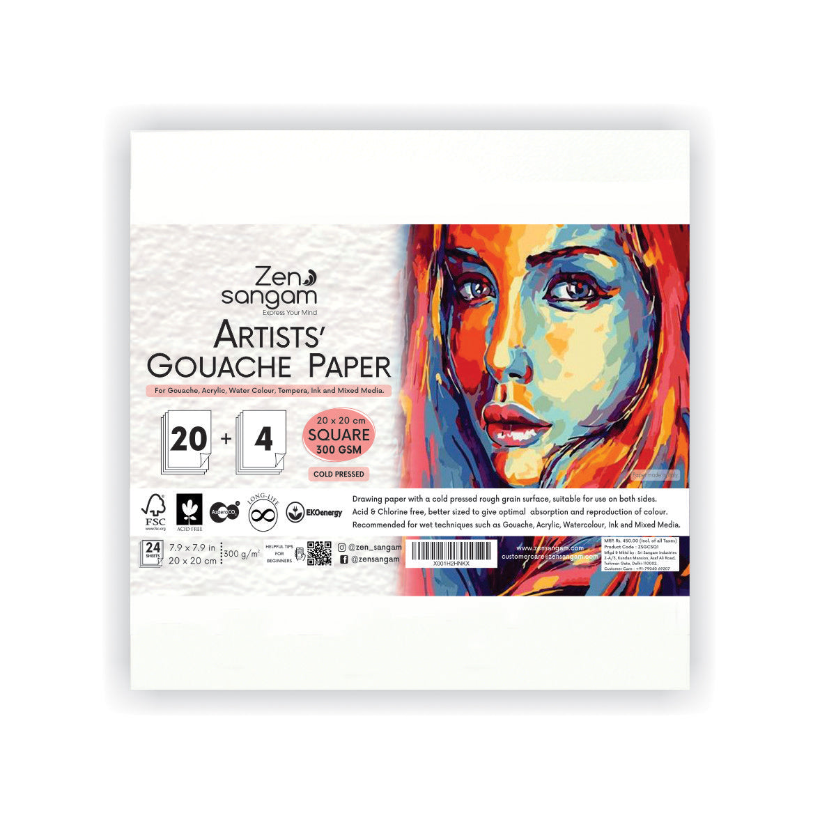 Gouache Paper – Gouache Sheets – Wet Media – Gouache – Square