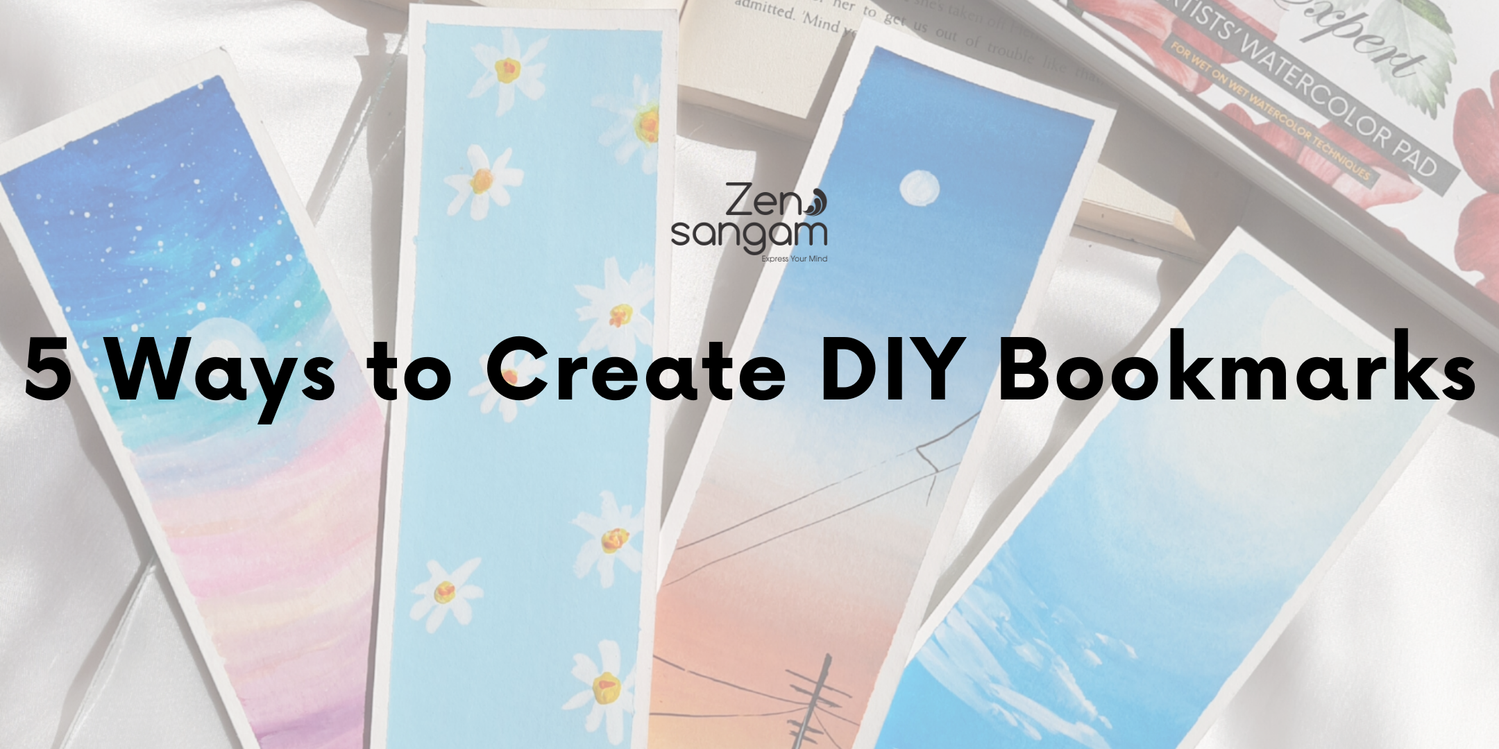 5 Ways to Create DIY Bookmarks with Zen Sangam's Bookmark Pads!