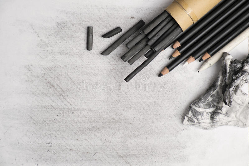 Charcoal Pencils Using Techniques