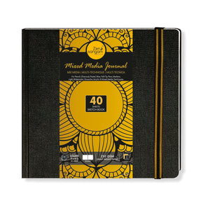 230 GSM Mixed Media Journal | 100% Cellulose, Medium Grain | Square | Zen Sangam
