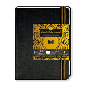 230 GSM Mixed Media Portrait Journal | 100% Cellulose, Medium Grain | Zen Sangam