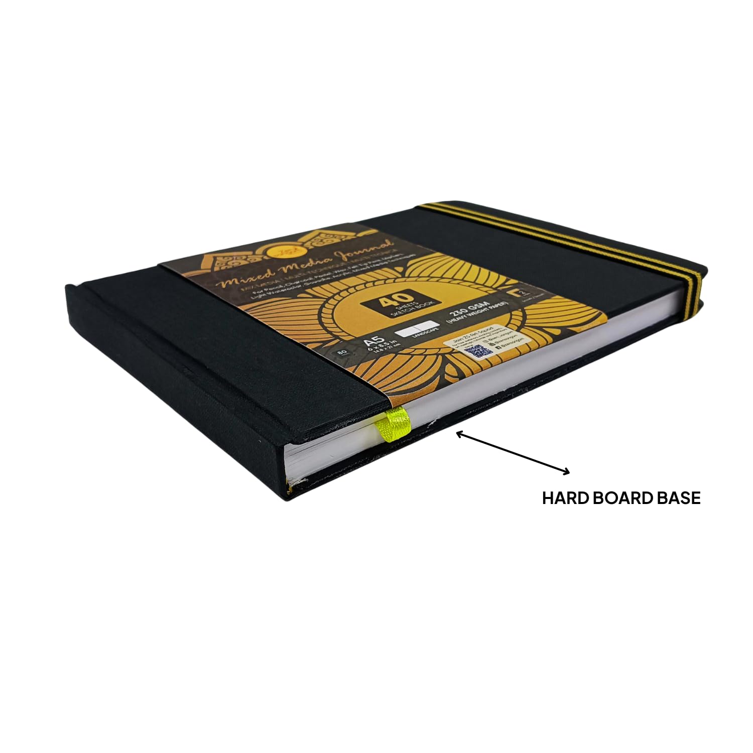 230 GSM Mixed Media Journal | 100% Cellulose, Medium Grain