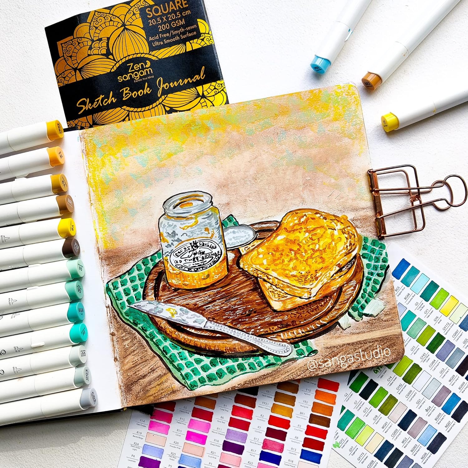 230 GSM Mixed Media Journal | 100% Cellulose, Medium Grain