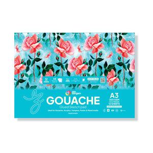 Gouache Glued Sketch Paper Pad | 300 GSM | Cold Pressed | Zen Sangam