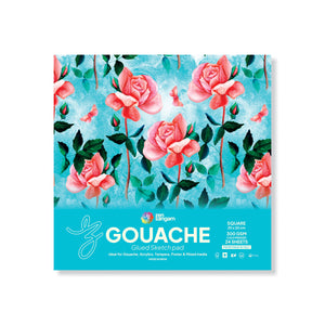 Gouache Glued Sketch Paper Pad | 300 GSM | Square | Zen Sangam