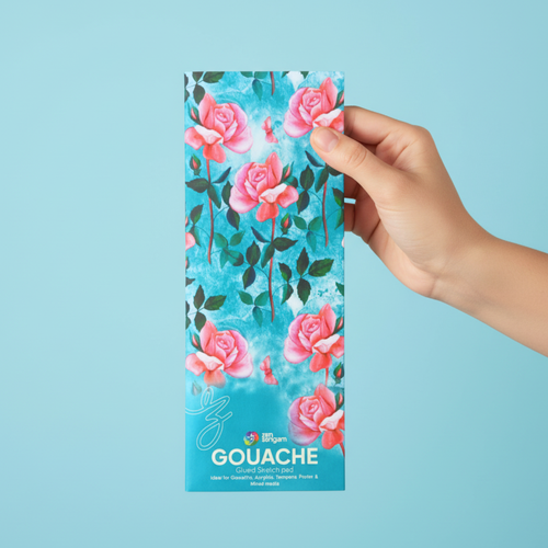 Gouache Glued Sketch Paper Pad | 300 GSM | Bookmark | Zen Sangam