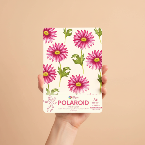 Watercolour Paper Polaroid Sheets | 300 GSM 100% Cotton | Round Corners | Zen Sangam