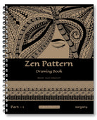 Zen Patterns - Zentangles - Human Faces - Drawing Book