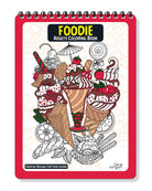 Colouring Book – For Adults – Food Illustrations - Foodie Theme