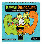 Colouring Book - For Kids – Beginners - Kawaii - Dinosaurs